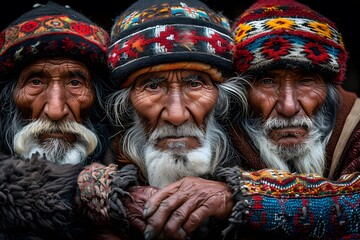 Fototapeta premium portraits individuals from various ethnic backgrounds