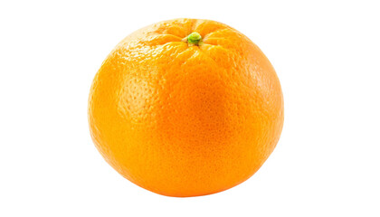 Ripe orange isolated on transparent background.