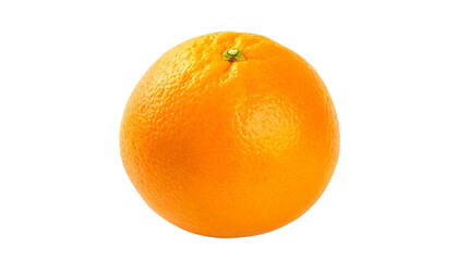 Ripe orange isolated on transparent background.