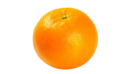 Ripe orange isolated on transparent background.