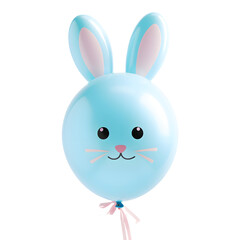 Fototapeta premium A buddy shaped balloon isolated on transparent background