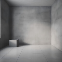 empty white room made by midjourney