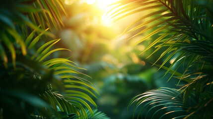 Fototapeta na wymiar Botanical. Jungle leaves background. closeup nature view of green leaf and palms background. Flat lay, dark nature concept, tropical leaf. adventure nature background of green forest, tropical forest.