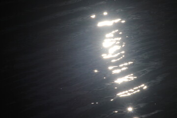 light on the water surface