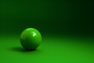 green billiard ball made in midjourney