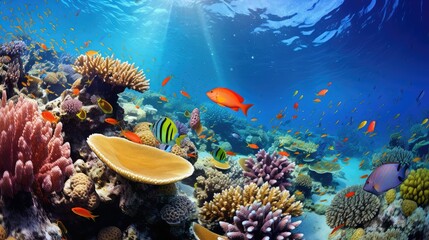 Naklejka na ściany i meble conservation coral great barrier reef australia
