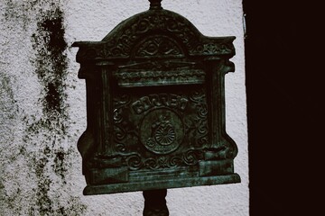 mailbox on the wall of the house