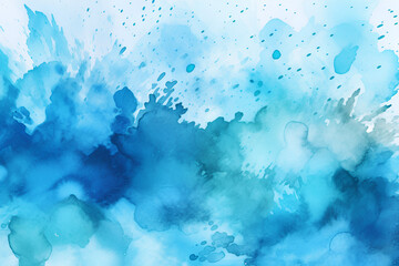 blue watercolor background made in midjourney