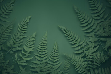 green fern background made in midjourney