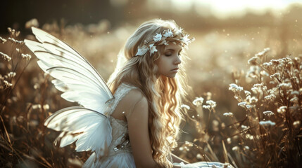 In Irish folklore fairies were often described as angelic beings with the ability to grant wishes...