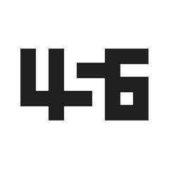 456 Number Logo Design Element. A Distinctive Numeric Representation with Modern Flair. Vector Illustration