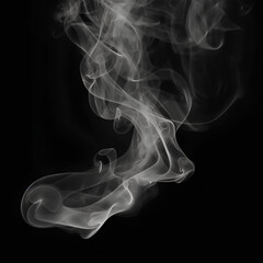 smoke on black background made by midjourney