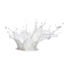 Fototapeten milk splash isolated on transparent background © Creative Art7