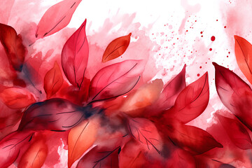 red flower background made by midjourney