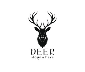 Deer head vector logo