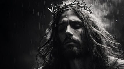 jesus in crown of thorns
