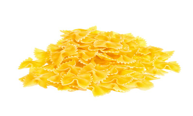 Farfalle pasta, isolated