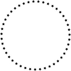 Fototapeta premium Circle made out of stars. Infographic