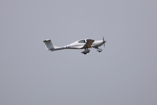 PH-RAD  DA40 Diamond DA 40 D Star landing at Rotterdam The Hague Airport