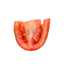 Cut tomato Png. slice of tomato png, red tomato isolated on white background .png