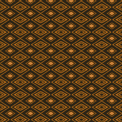 Rhombus geometric shape ethnic pattern fabric design.
