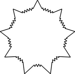 Star pixel icon. Geometric for design