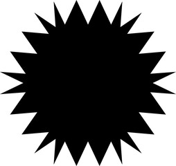 Zig zag edge square and circle shapes. Elements decoration