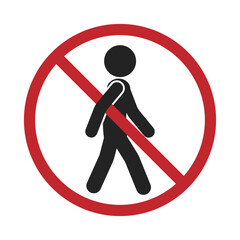 Isolated sign of do not enter sign, no trespassing, authorized personnel only, prohibit people from passing sign