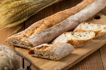 焼きたてのフランスパン