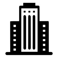 Obraz premium Versatile Building Vector Icon: Modern Architecture Graphics for Real Estate, Construction Projects & Urban Designs