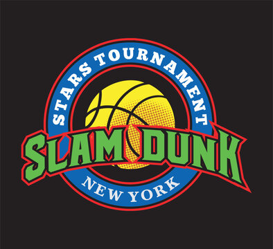 Basket Ball logo image vector illustration for your t shirt