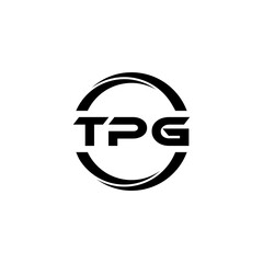 TPG letter logo design with white background in illustrator, cube logo, vector logo, modern alphabet font overlap style. calligraphy designs for logo, Poster, Invitation, etc.