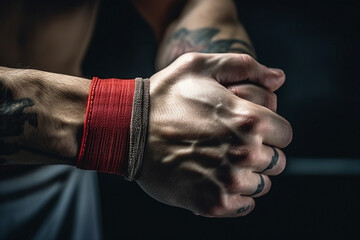 Boxing club gym for boxers training athletic conceptual Generative AI image