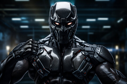 Boxing club gym for boxers training athletic conceptual Generative AI image