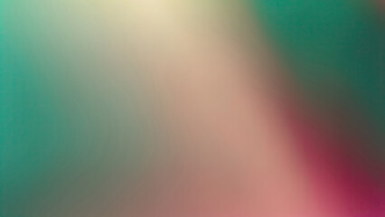 Obraz premium Abstract Brown, teal, green, and pink grainy gradient background