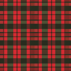 Red and green caro seamless pattern