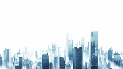 Abstract city building skyline metropolitan area in contemporary color style and futuristic...