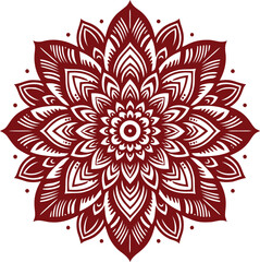 Mandala Pattern Flower Vector Art Design