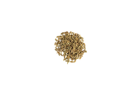 Celery seeds isolated on a white background