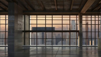 interior building in the city