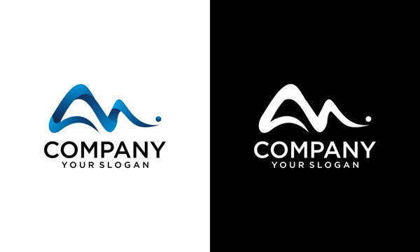 Creative Letter M logo icon design template elements