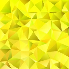 Fototapeta na wymiar Yellow Abstract Chaotic Triangle Pattern Background Mosaic Vector Design