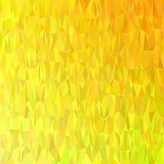 Geometric Abstract Chaotic Triangle Pattern Background Mosaic Vector Design From Yellow Triangles