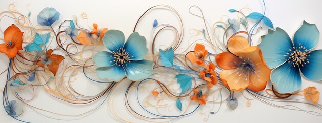 Background with flowers