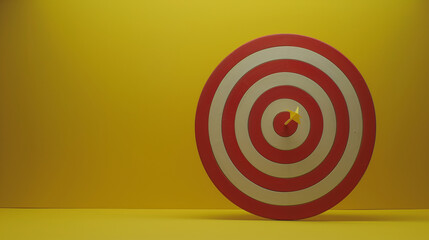 Business Target Yellow Isolated