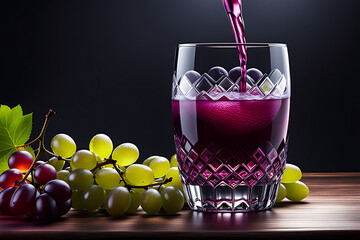 glass of grape juice