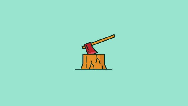 ax video animation flat cartoon looping footage design