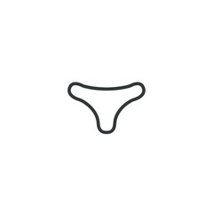 Exclusive panty thin line icons. Modern minimalist icon best for UI/UX, and graphic design. Panty flat icon vector illustration.