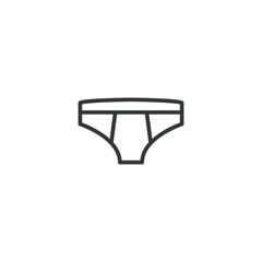 Exclusive panty thin line icons. Modern minimalist icon best for UI/UX, and graphic design. Panty flat icon vector illustration.