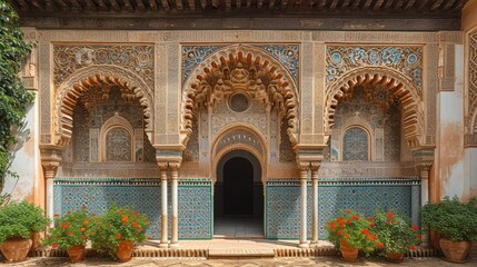 Alhambra islamic art - obrazy, fototapety, plakaty